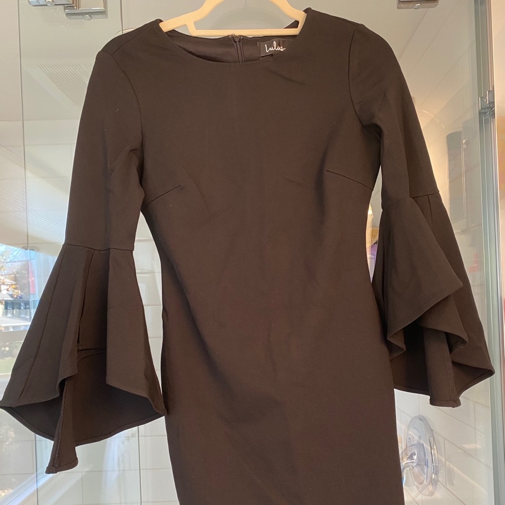 Lulus black long sleeve dress